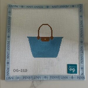 Needlepoint canvas - image of longchamp bag